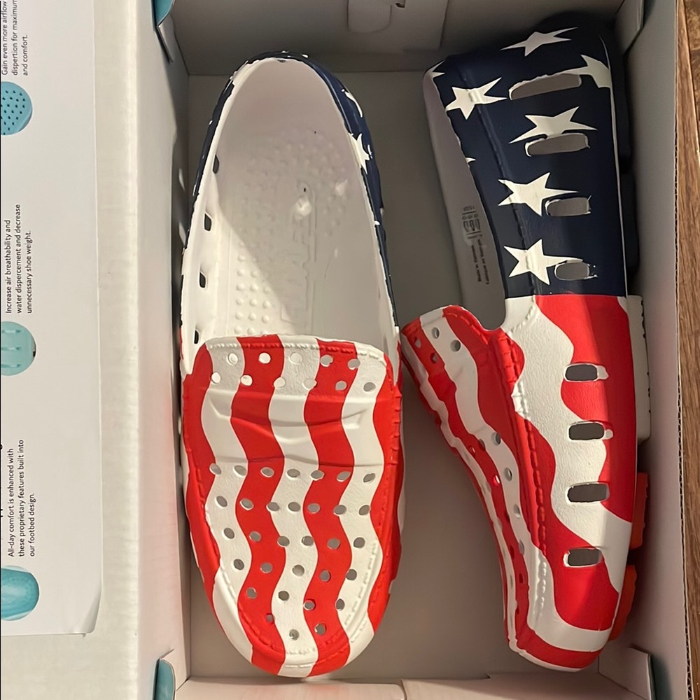 Floafers Patriotic Kids Shoes US 3
